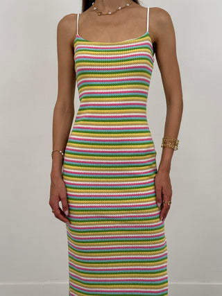 Abito a Righe Multicolor Polly