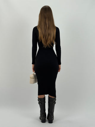 Abito in Maglia Taylor Nero