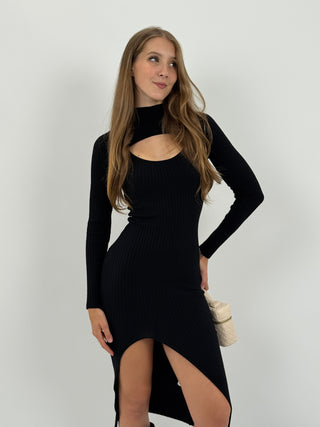 Abito in Maglia Taylor Nero