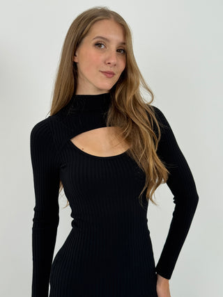 Abito in Maglia Taylor Nero