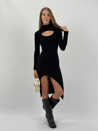 Abito in Maglia Taylor Nero