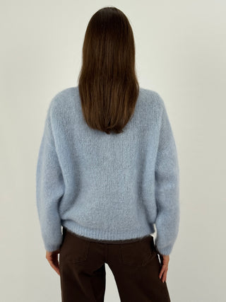 Cardigan in Kid Mohair Carta da Zucchero