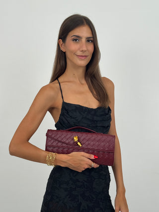 Clutch Aura Bordeaux