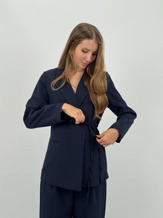 Tailleur con Laccio Laterale Love Blu