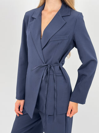 Tailleur con Laccio Laterale Love Blu