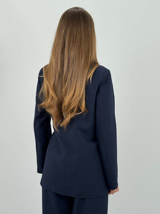 Tailleur con Laccio Laterale Love Blu