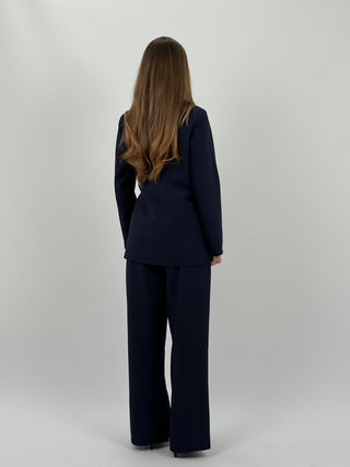 Tailleur con Laccio Laterale Love Blu