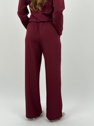 Tailleur con Laccio Laterale Love Bordeaux