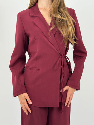 Tailleur con Laccio Laterale Love Bordeaux