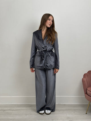 Ensemble veste et pantalon gris Navel
