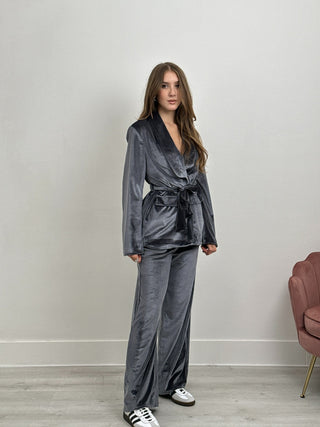 Ensemble veste et pantalon gris Navel