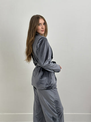 Ensemble veste et pantalon gris Navel