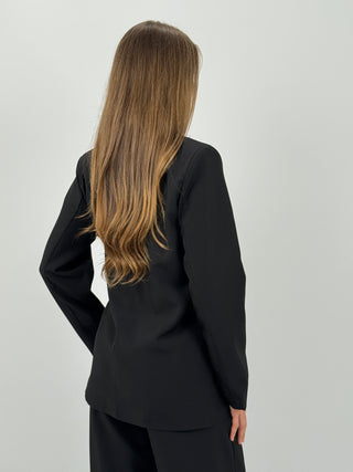 Tailleur con Laccio Laterale Love Nero