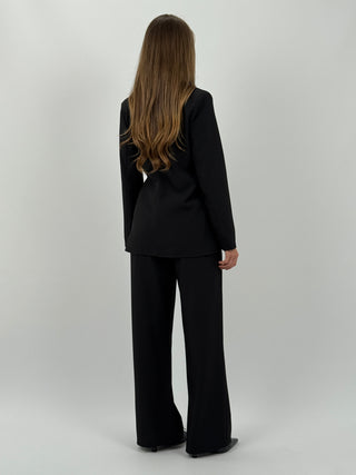 Tailleur con Laccio Laterale Love Nero