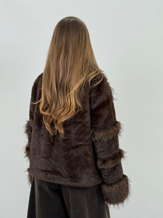 Pelliccia Grenoble Marrone