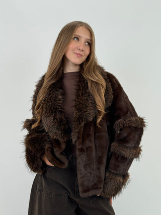 Pelliccia Grenoble Marrone