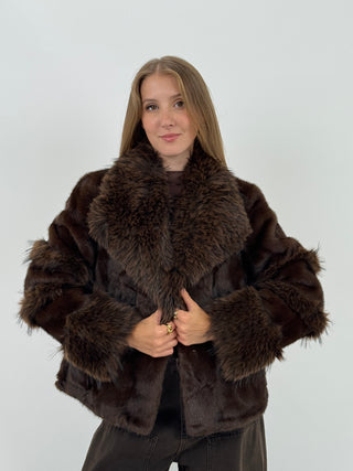 Pelliccia Grenoble Marrone