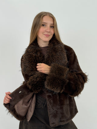 Pelliccia Grenoble Marrone