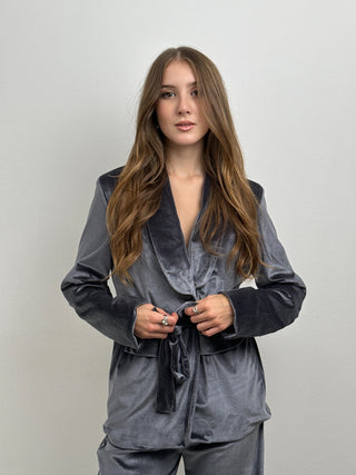 Ensemble veste et pantalon gris Navel