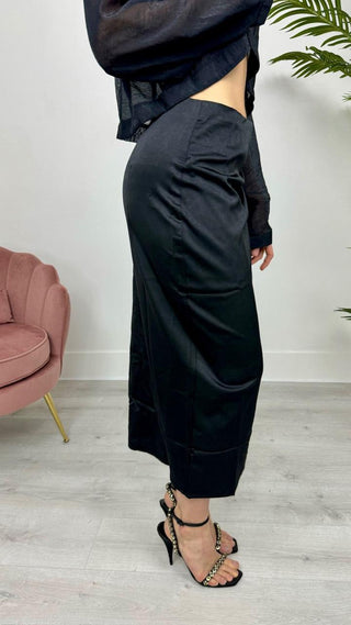 Gonna Satin Isla Nera - PALOMA Store