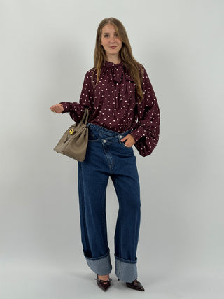 Jeans Criss Cross Lumina Blu Scuro