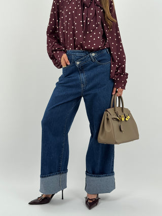 Jeans Criss Cross Lumina Blu Scuro