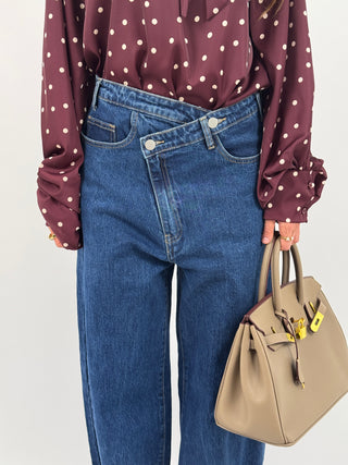 Jeans Criss Cross Lumina Blu Scuro