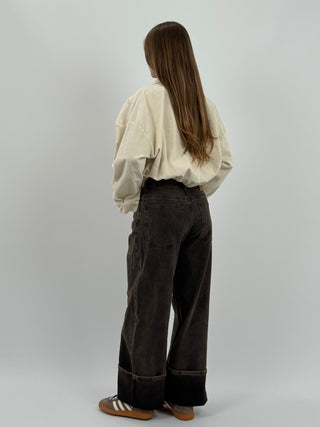 Jeans Lumina Criss Cross Marrone Invecchiato