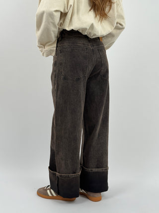 Jeans Lumina Criss Cross Marrone Invecchiato