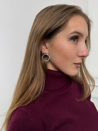 Boucles d'oreilles créoles torsadées