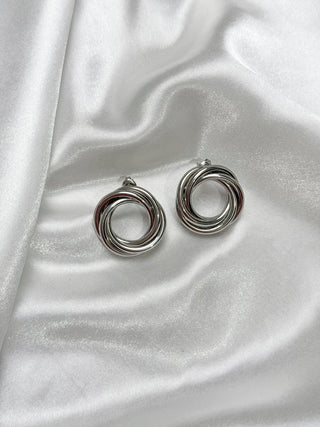Boucles d'oreilles créoles torsadées