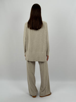 Coordinato Comfy Collo Alto Beige