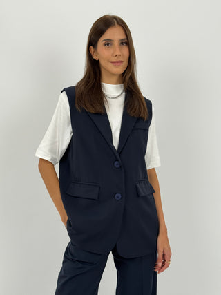 Coordinato Gilet e Pantalone Blu