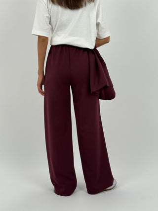 Coordinato Gilet e Pantalone Bordeaux