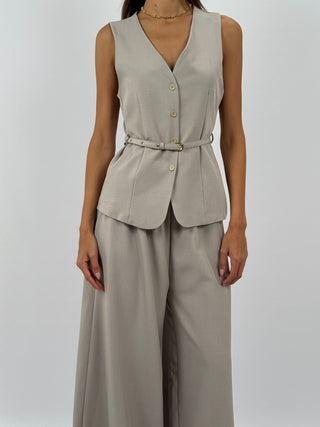 Coordinato Gilet e Pantalone Daphne Grigio