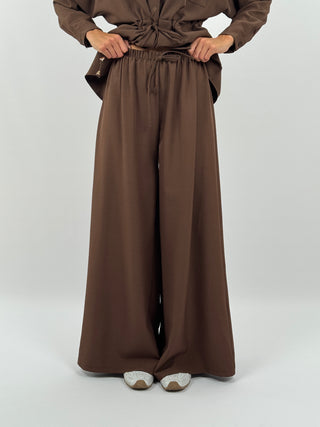 Coordinato Camicia e Pantalone Milly Marrone