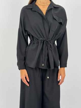 Coordinato Camicia e Pantalone Milly Nero