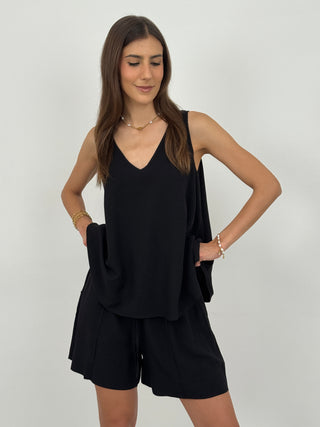 Set Canotta e Shorts Everyday Nero