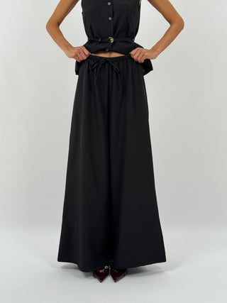 Coordinato Gilet e Pantalone Daphne Nero