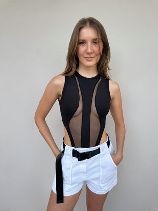 Shorts con Cintura Bianco - PALOMA Store