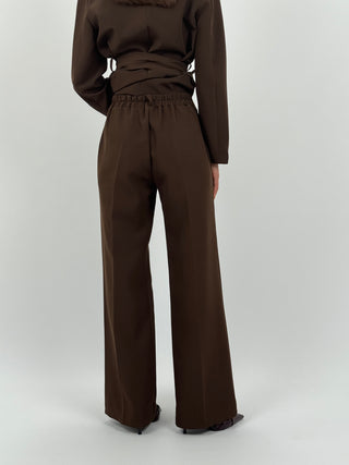 Completo Giacca e Pantalone Amelia con Cintura Marrone