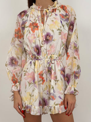 Tutina Flowers con Bottoncini