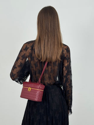 Borsa Vanity Bordeaux