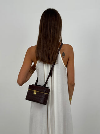 Borsa Vanity Marrone