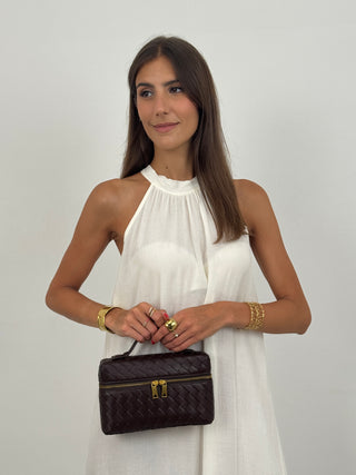 Borsa Vanity Marrone
