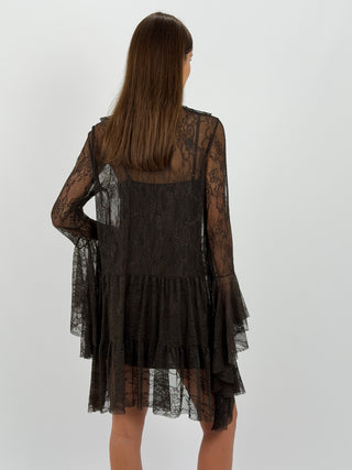 Abito in Pizzo Marrone