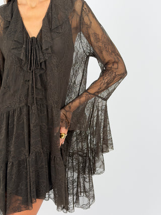 Abito in Pizzo Marrone