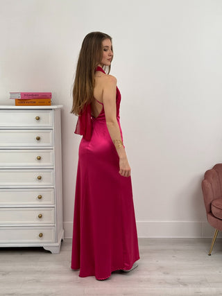 Abito Lungo Chantal Fucsia