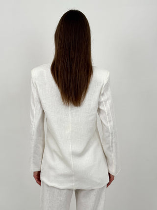 Blazer in Lino Vibes Bianco