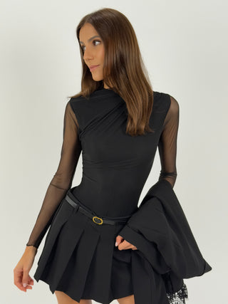 Body in Tulle Luz Nero